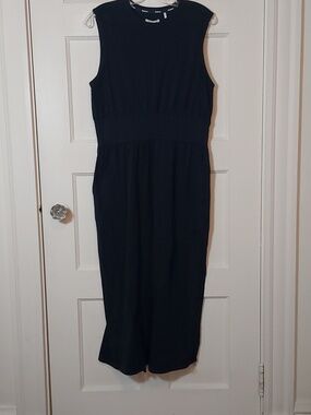 Barbour Maisie Midi Dress In Navy Size 8